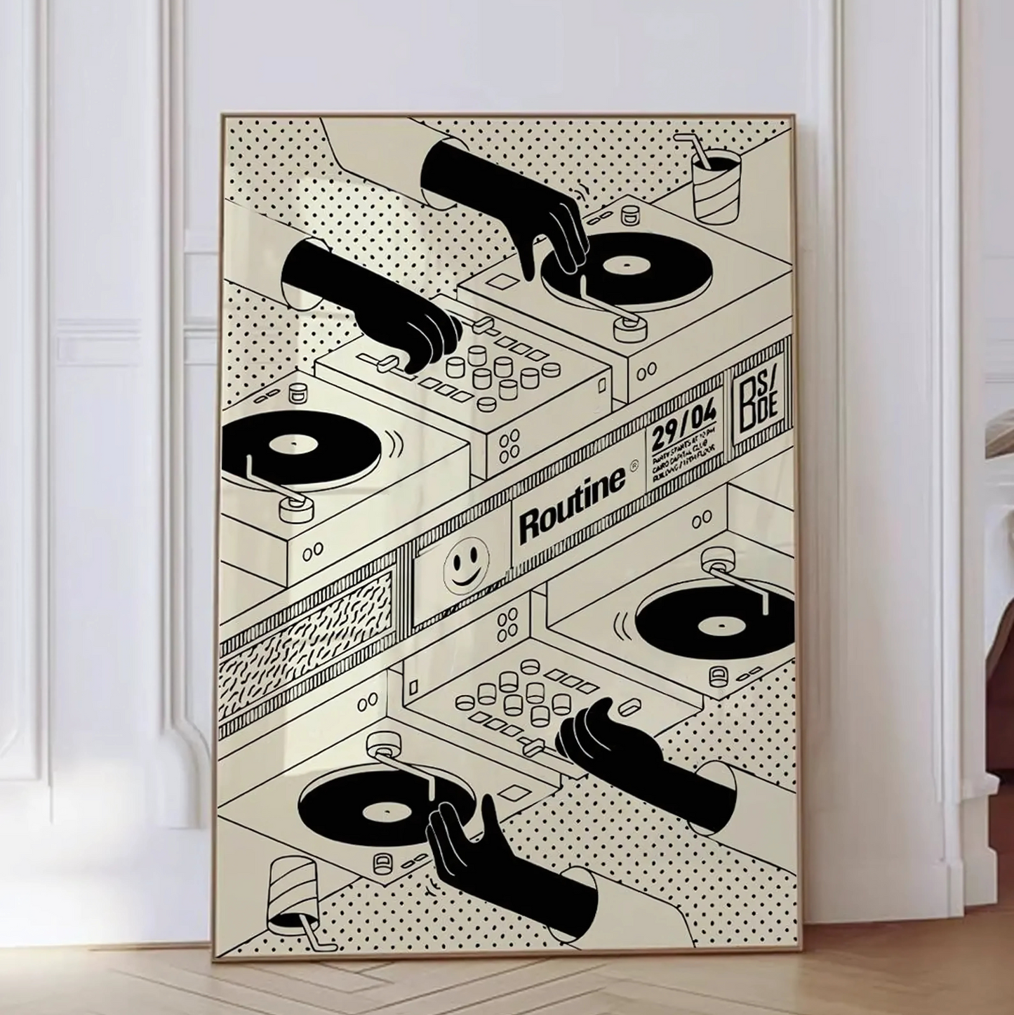 Cuadro Decorativo Musica Dos Dj