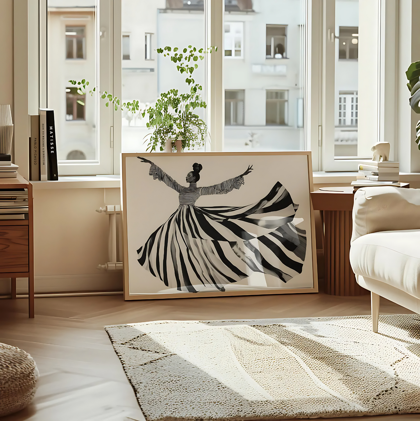 Cuadro Decorativo Ilustración Mujer Bailando