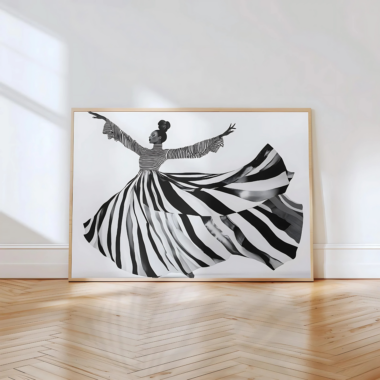 Cuadro Decorativo Ilustración Mujer Bailando