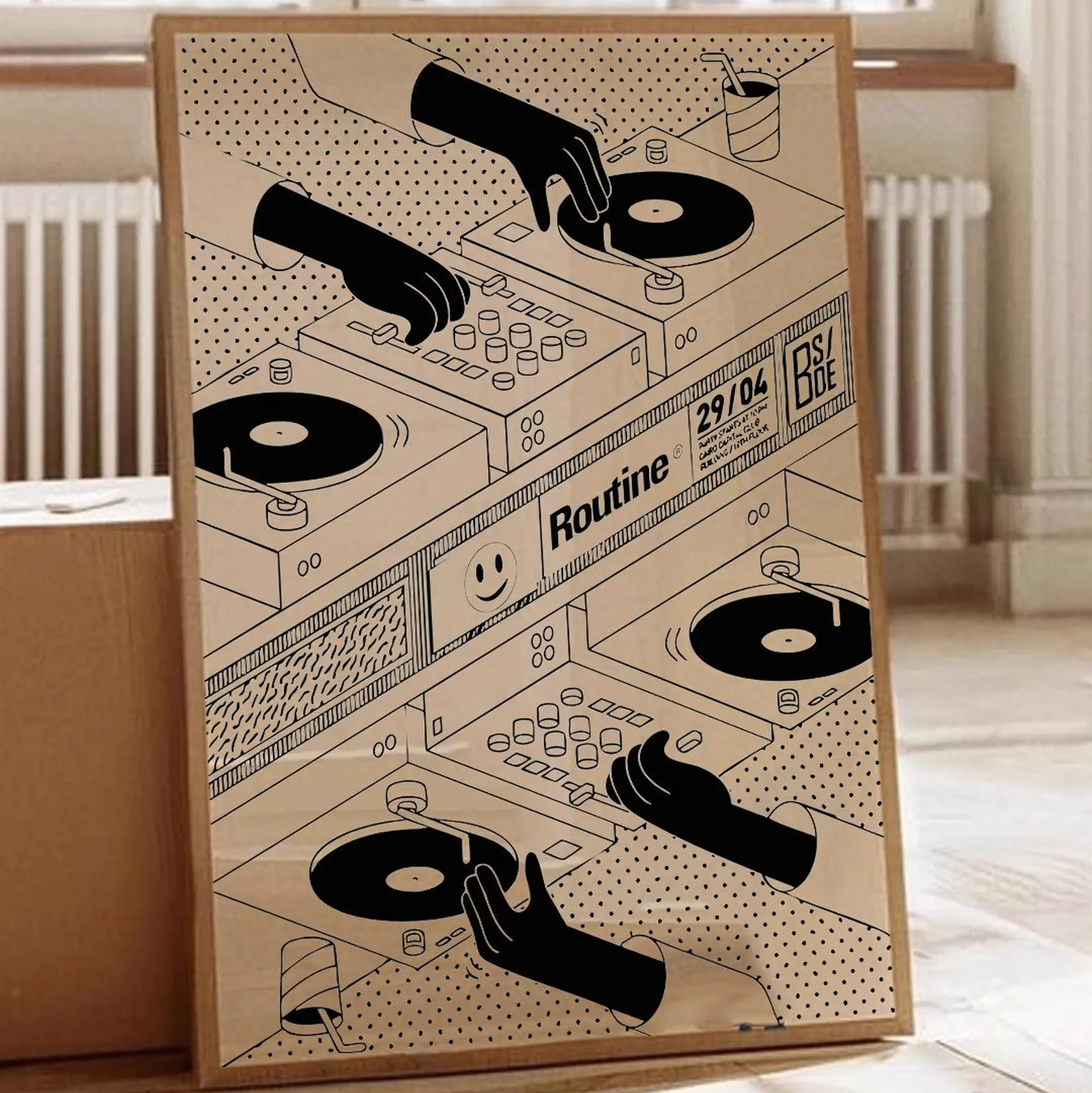 Cuadro Decorativo Musica Dos Dj