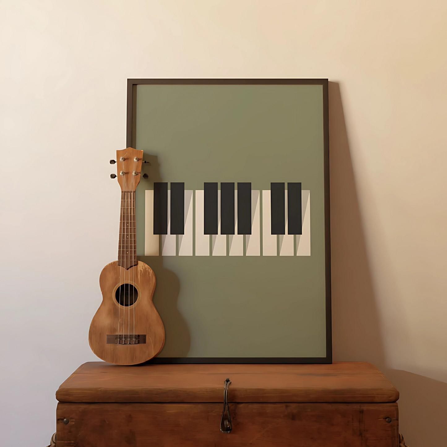 Cuadro Decorativo Musica Piano Animado
