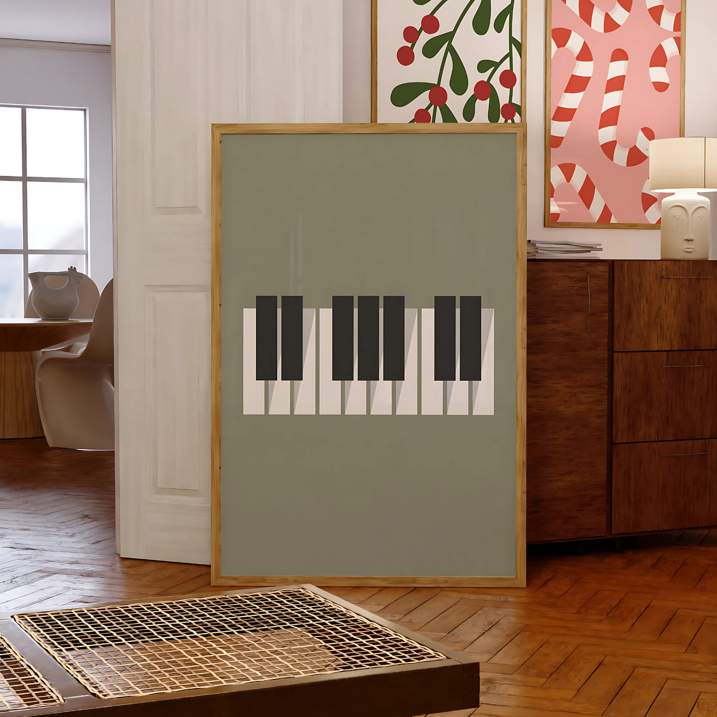 Cuadro Decorativo Musica Piano Animado