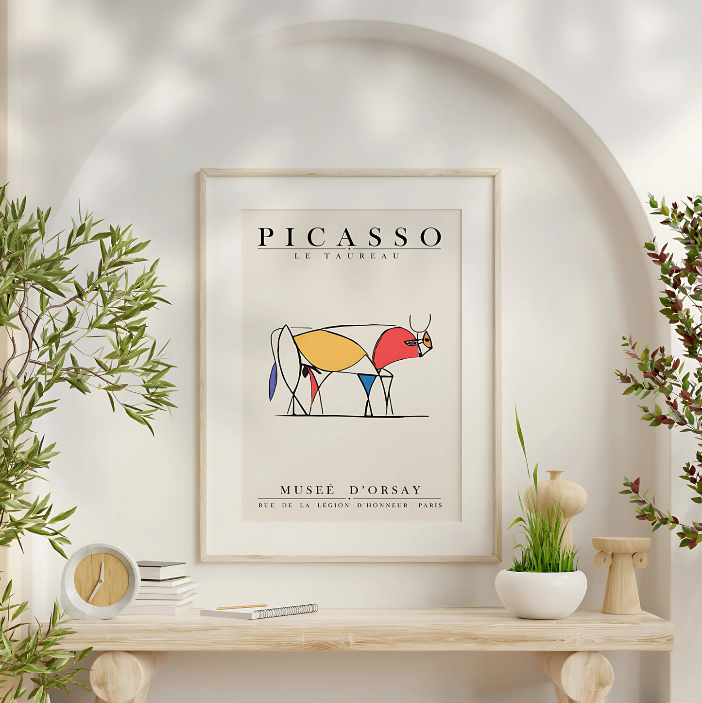 Cuadro Decorativo Abstracto Picasso Toro