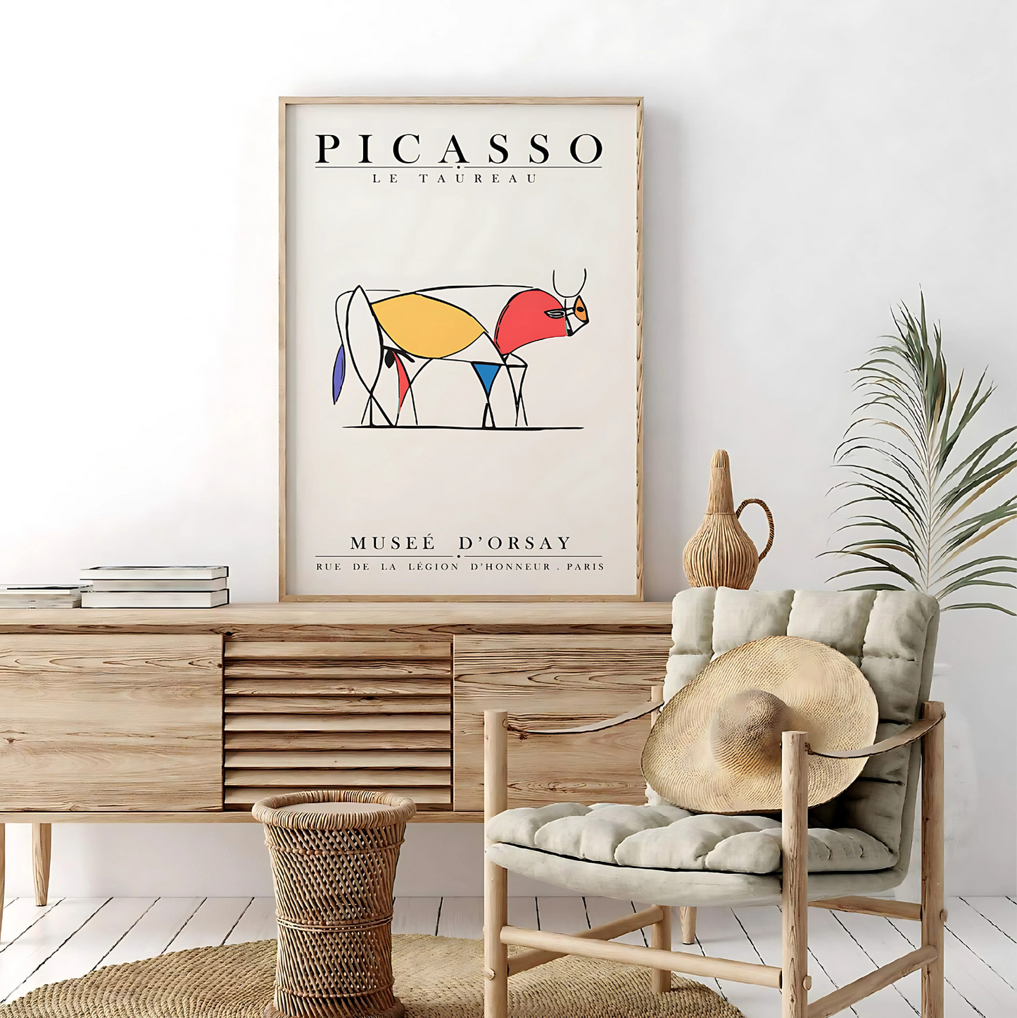 Cuadro Decorativo Abstracto Picasso Toro