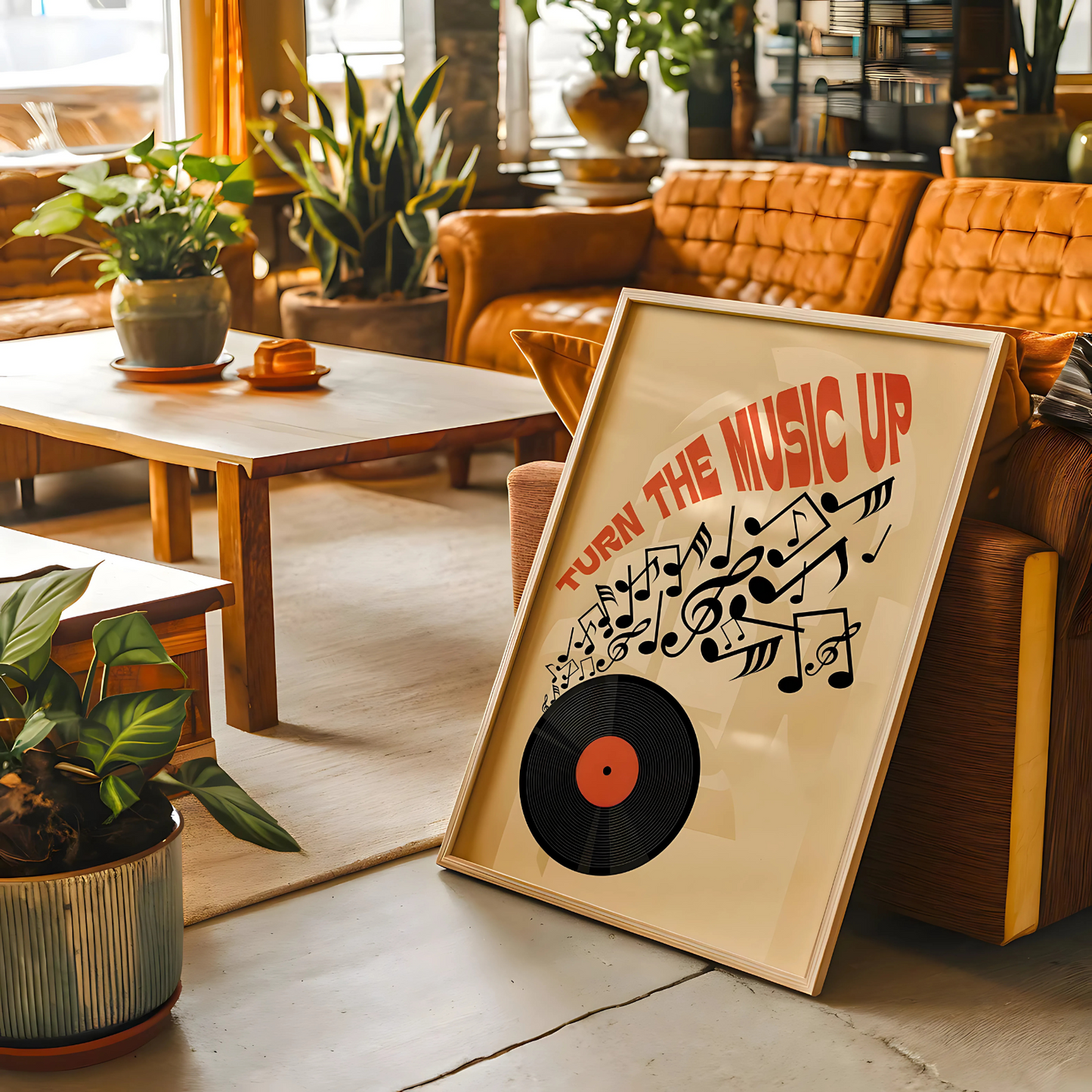 Cuadro Decorativo Musical Vinilo