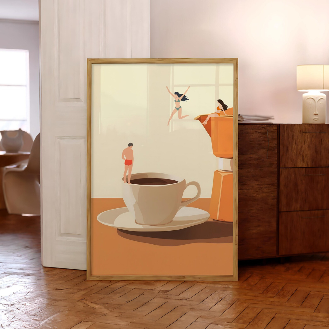 Cuadro Decorativo arte mural de espresso
