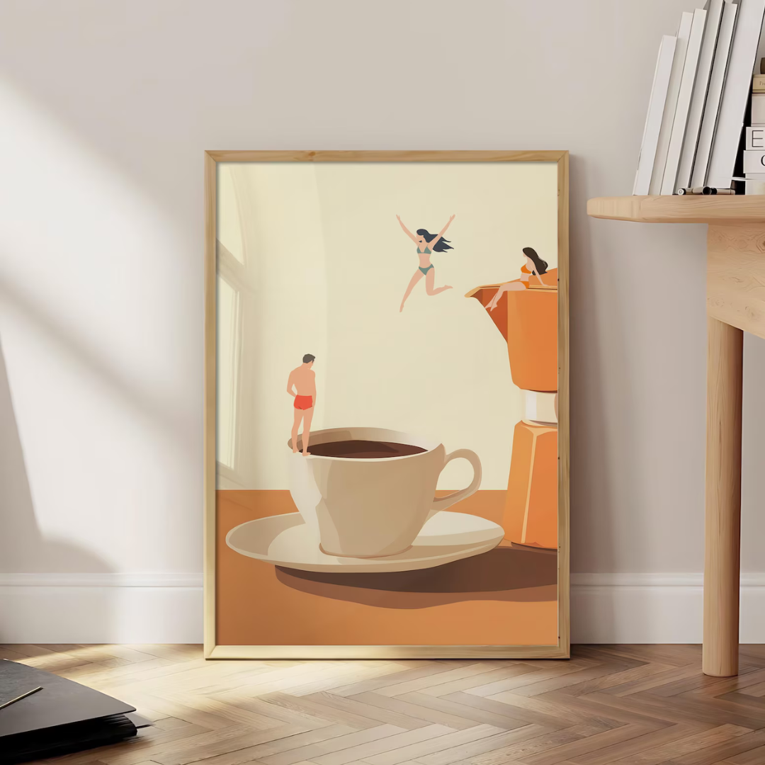 Cuadro Decorativo arte mural de espresso