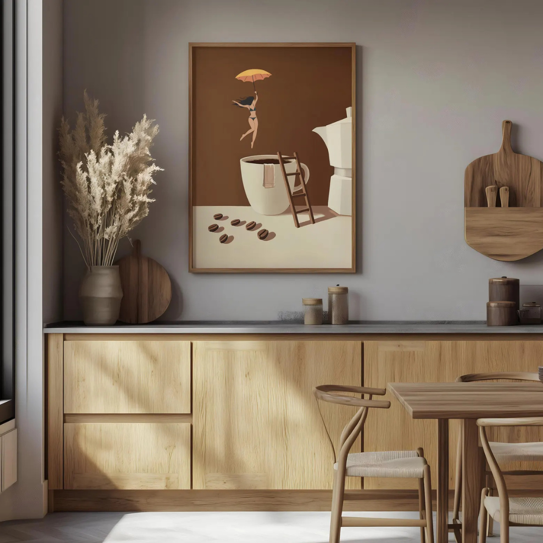 Cuadro Decorativo arte mural de espresso I