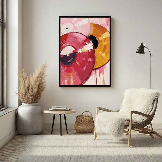 Cuadro Decorativo Musical Vinilos