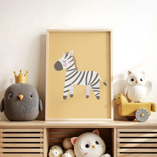 Cuadro Decorativo Infantiles, Cebra bebé