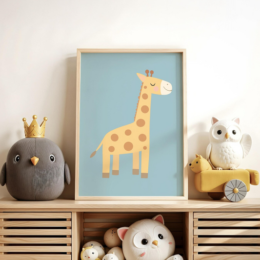 Cuadro Decorativo Infantil, Jirafa bebé