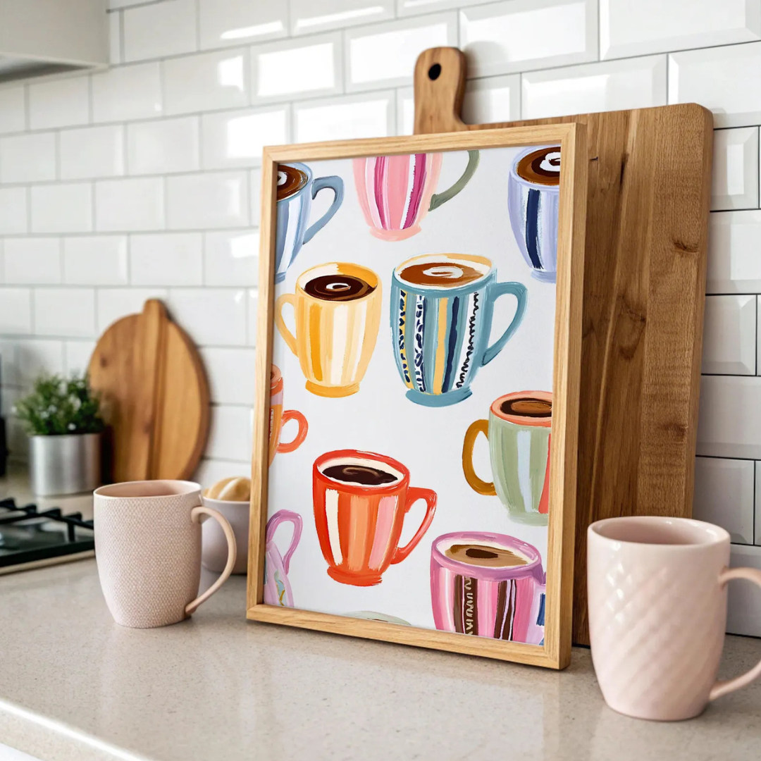 Cuadro Decorativo dopamina, póster de café
