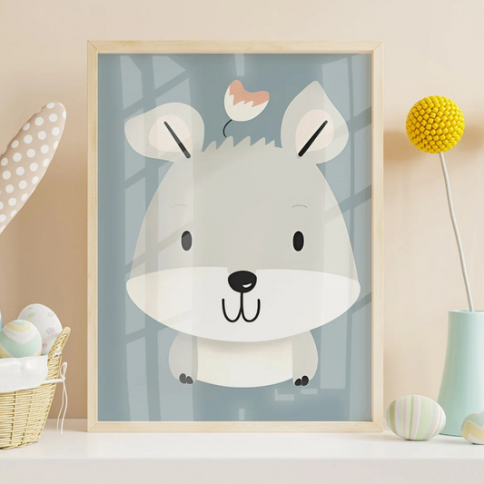 Cuadro Decorativo Infantil, Lobo bebé