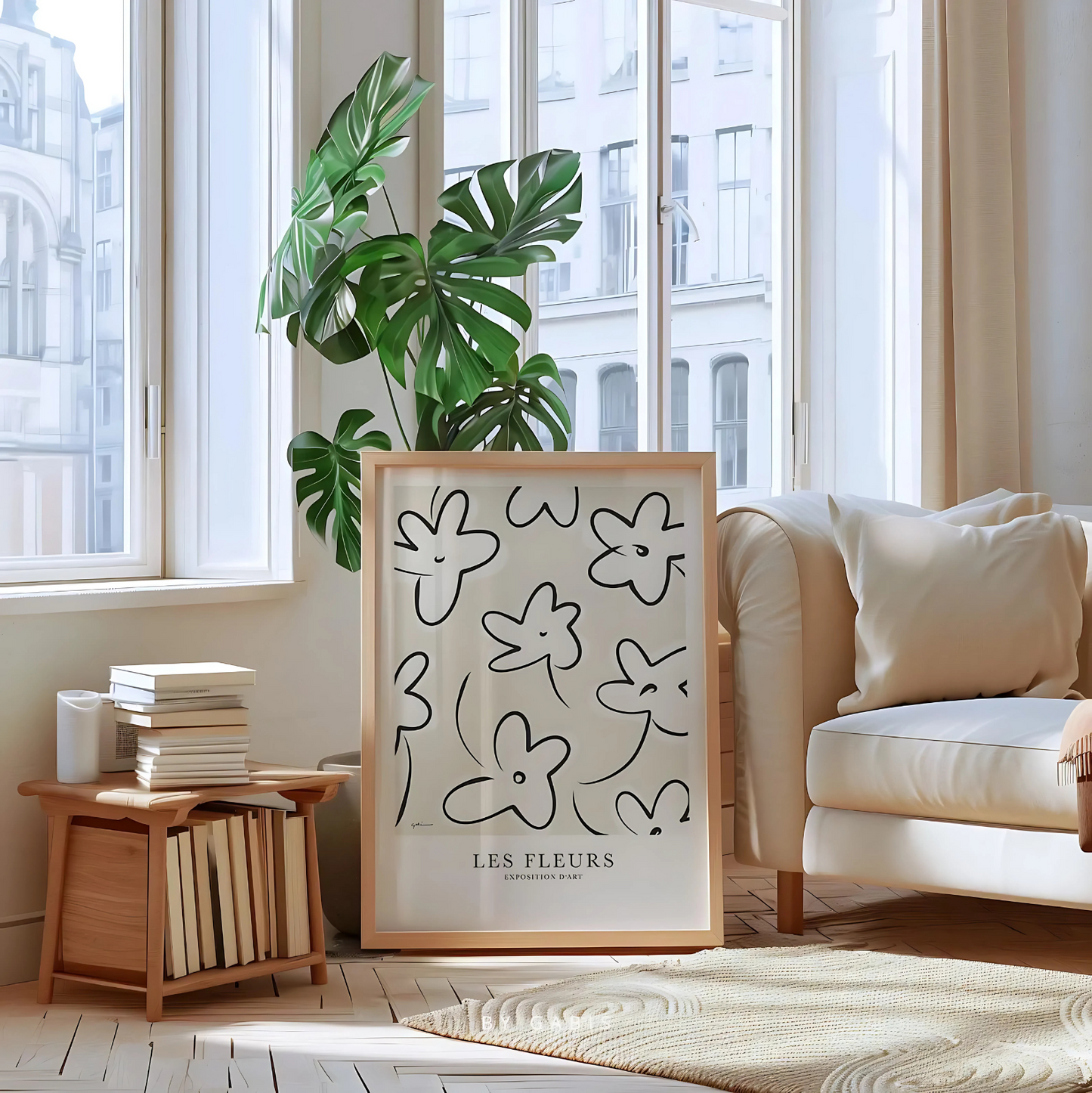 Cuadro Decorativo Botanico Les Fleurs