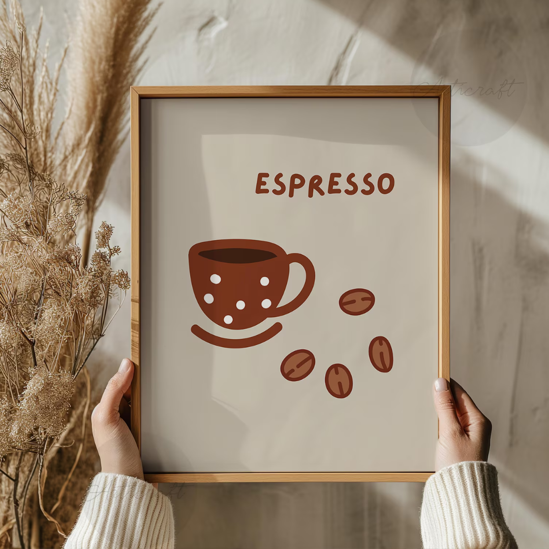 Cuadro Decorativo Cafecito, cocina retro, hogar