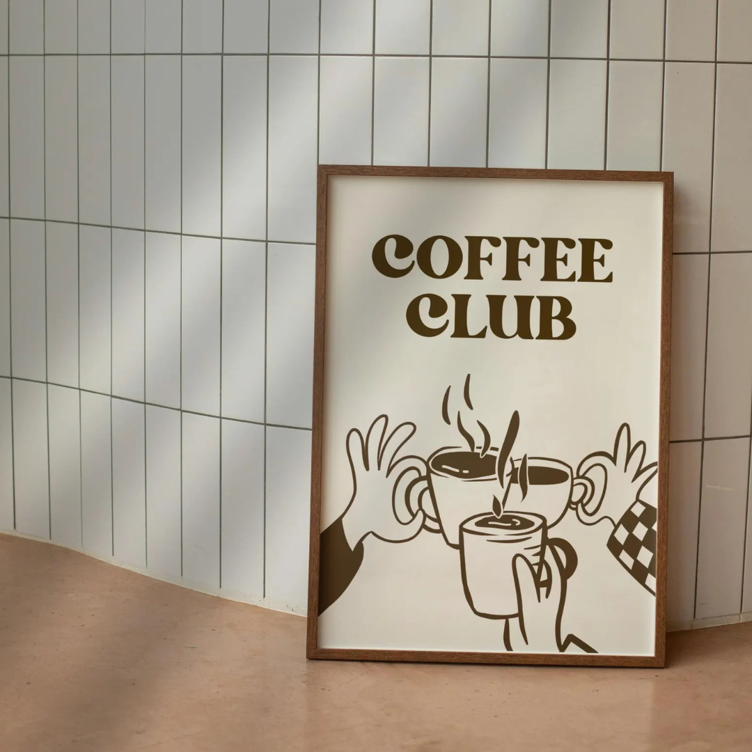 Cuadro Decorativo Retro Coffee Club II