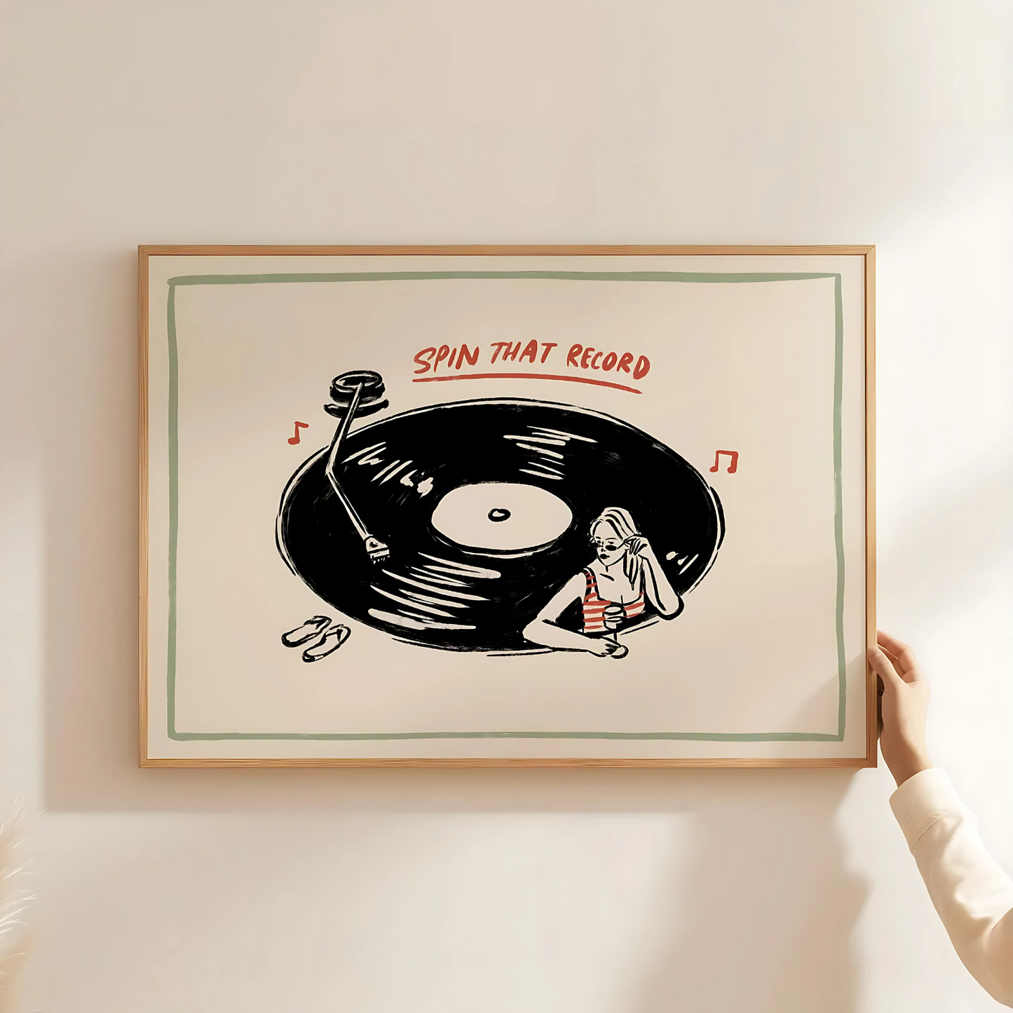 Cuadro Decorativo Musical Vinilo
