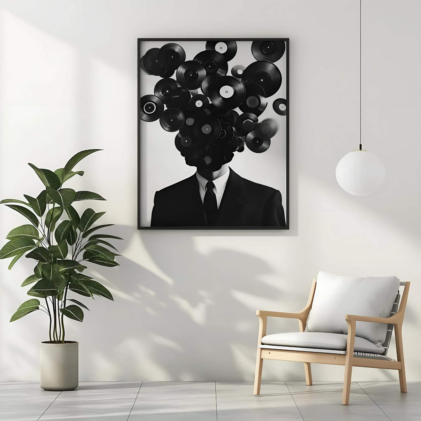 Cuadro Decorativo Discos Man