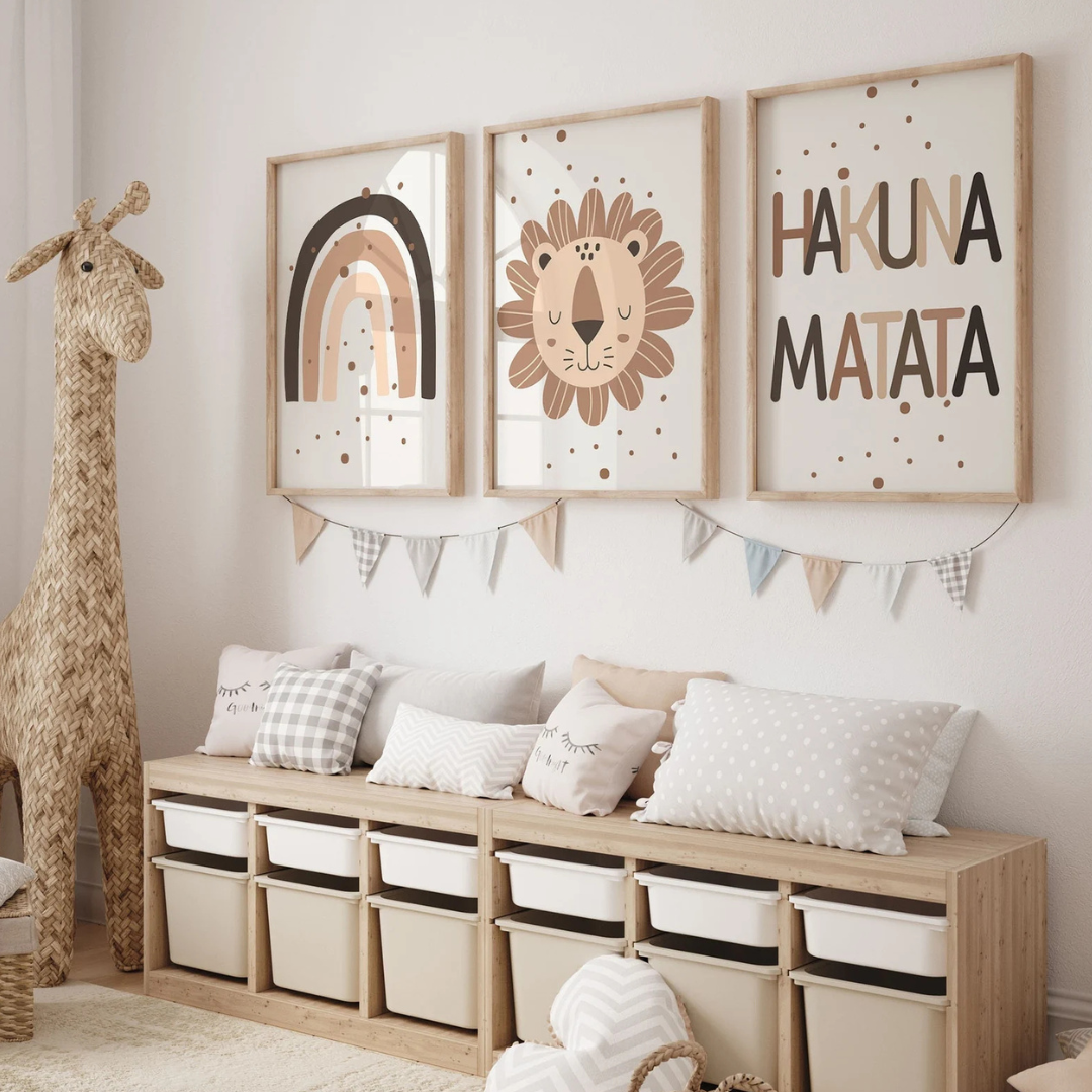 Set x3 Cuadros Selva 'Hakuna Matata'
