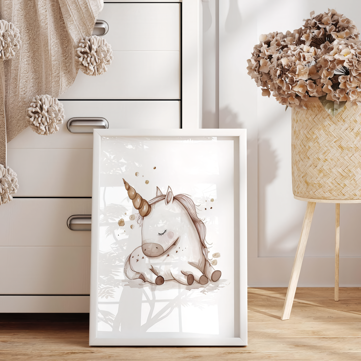 Set x3 Cuadros Unicornio bebé