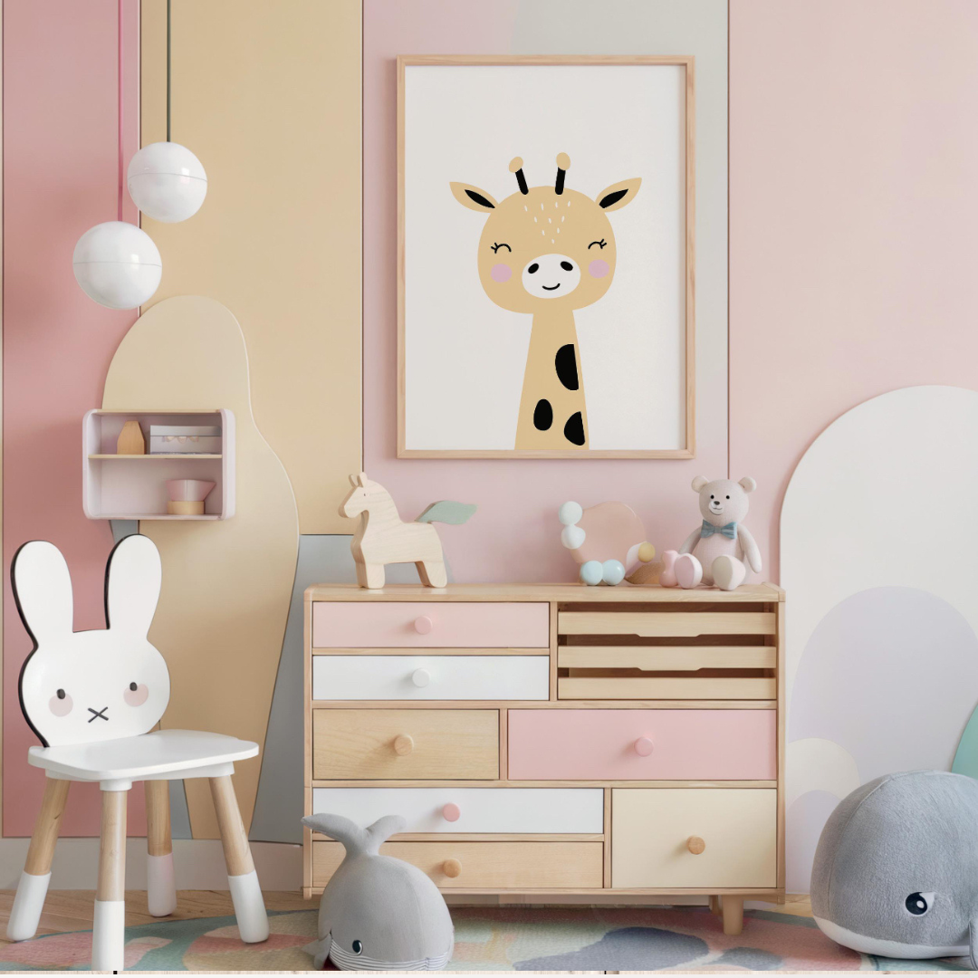 Cuadros Jirafa bebé infantil