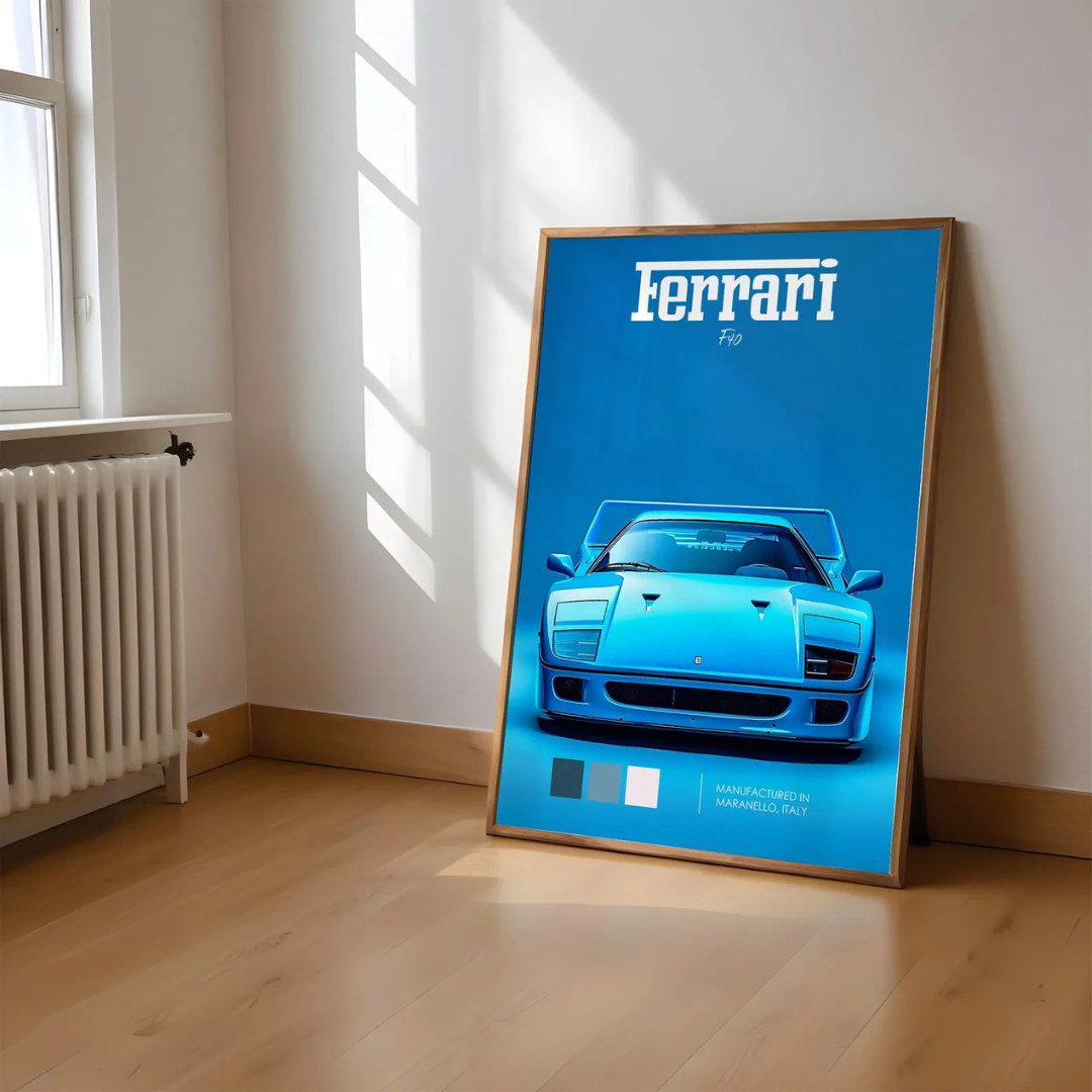 Cuadro Deportivo Ferrari F40