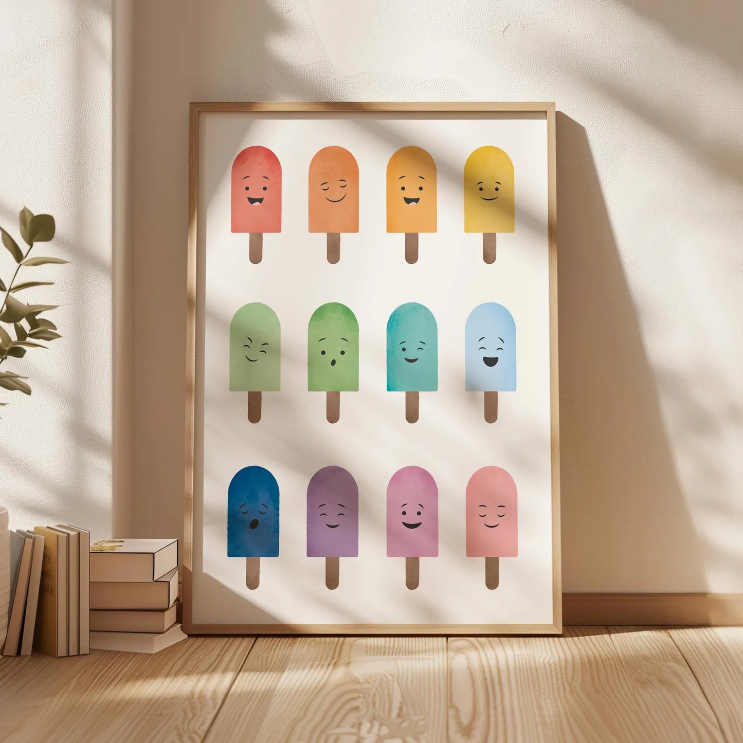 Cuadro Decorativo Sensaciones de helado arcoíris