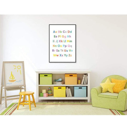 Cuadro Decorativo Infantil , Abecedario en color - Tree House Deco
