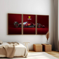 Set x3 Cuadros Ferrari de Fórmula 1