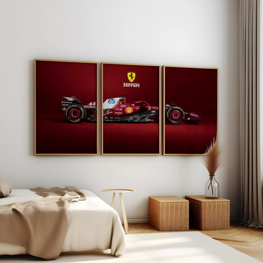 Set x3 Cuadros Ferrari de Fórmula 1