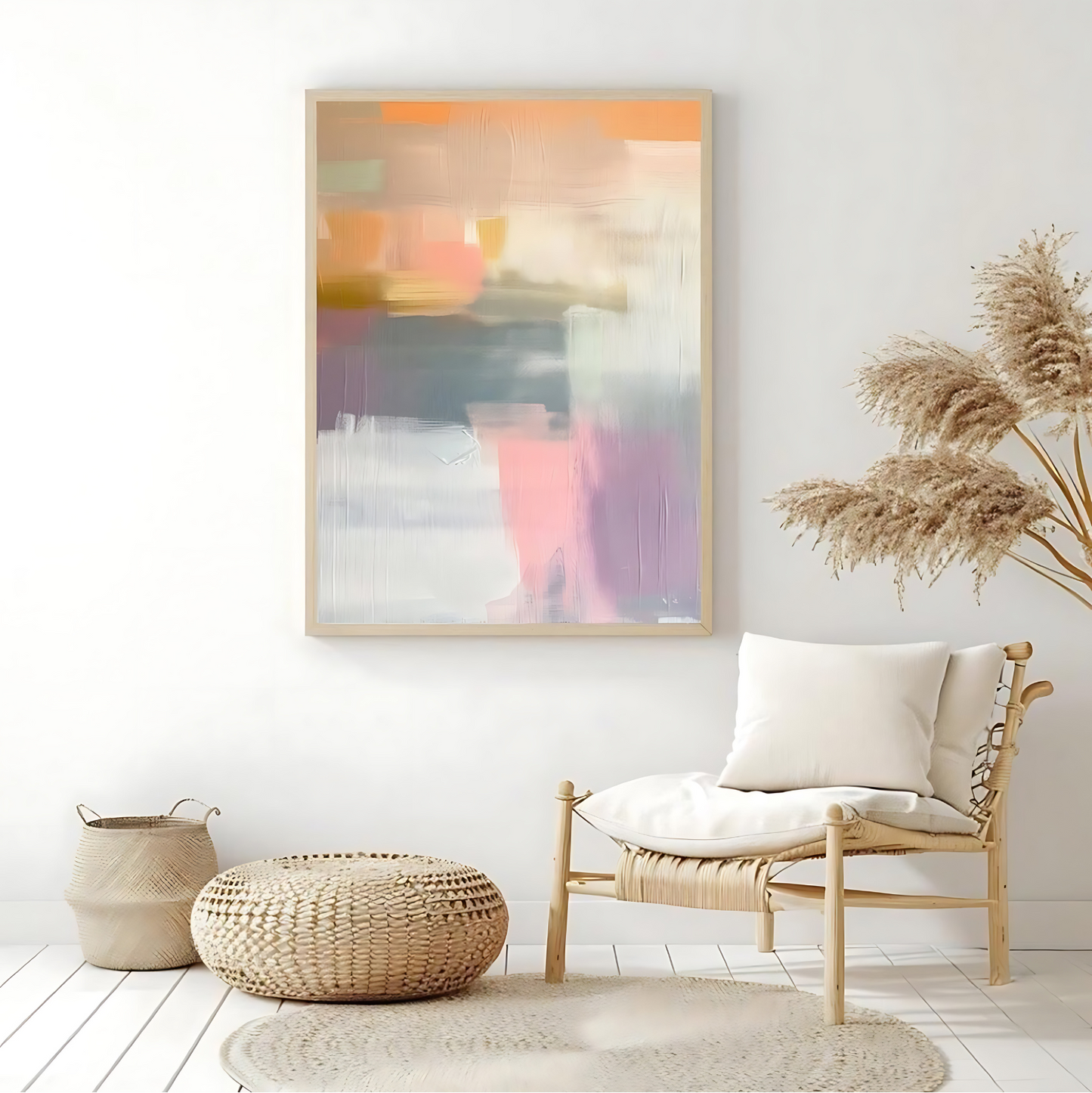 Cuadro Decorativo Arte Mural De Colores Suaves
