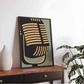 Cuadro Decorativo Musical Microfono