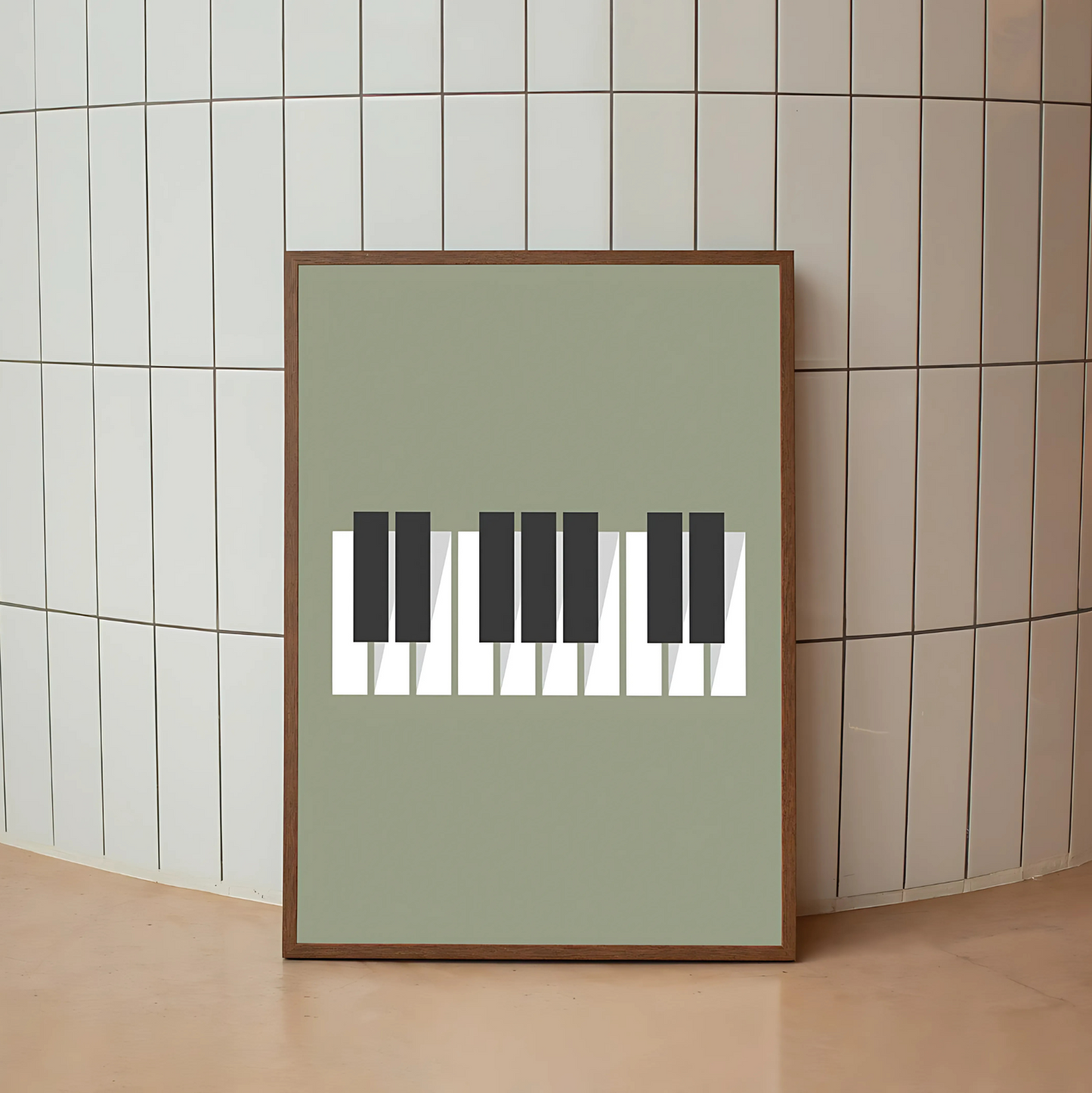 Cuadro Decorativo Musica Piano Animado