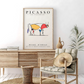 Cuadro Decorativo Abstracto Picasso Toro