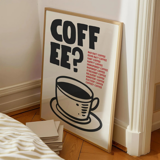 Cuadro Decorativo Café Moderno Minimalista