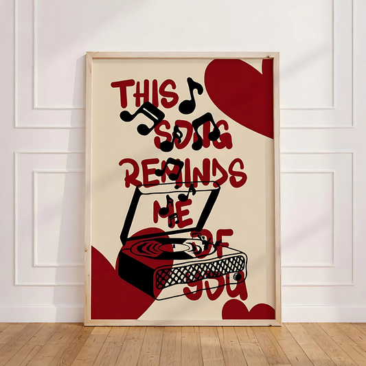 Cuadro Decorativo Musical frase