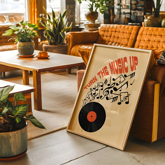 Cuadro Decorativo Musical Vinilo