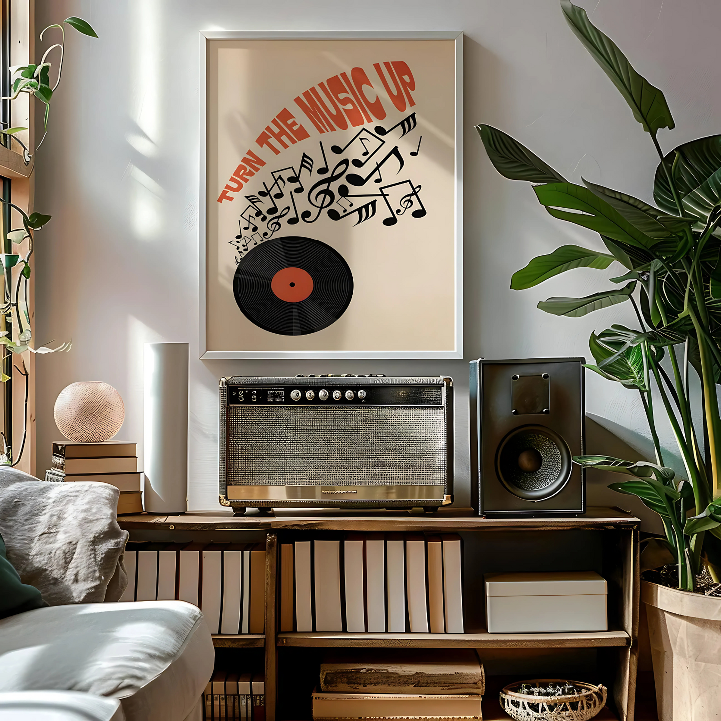 Cuadro Decorativo Musical Vinilo