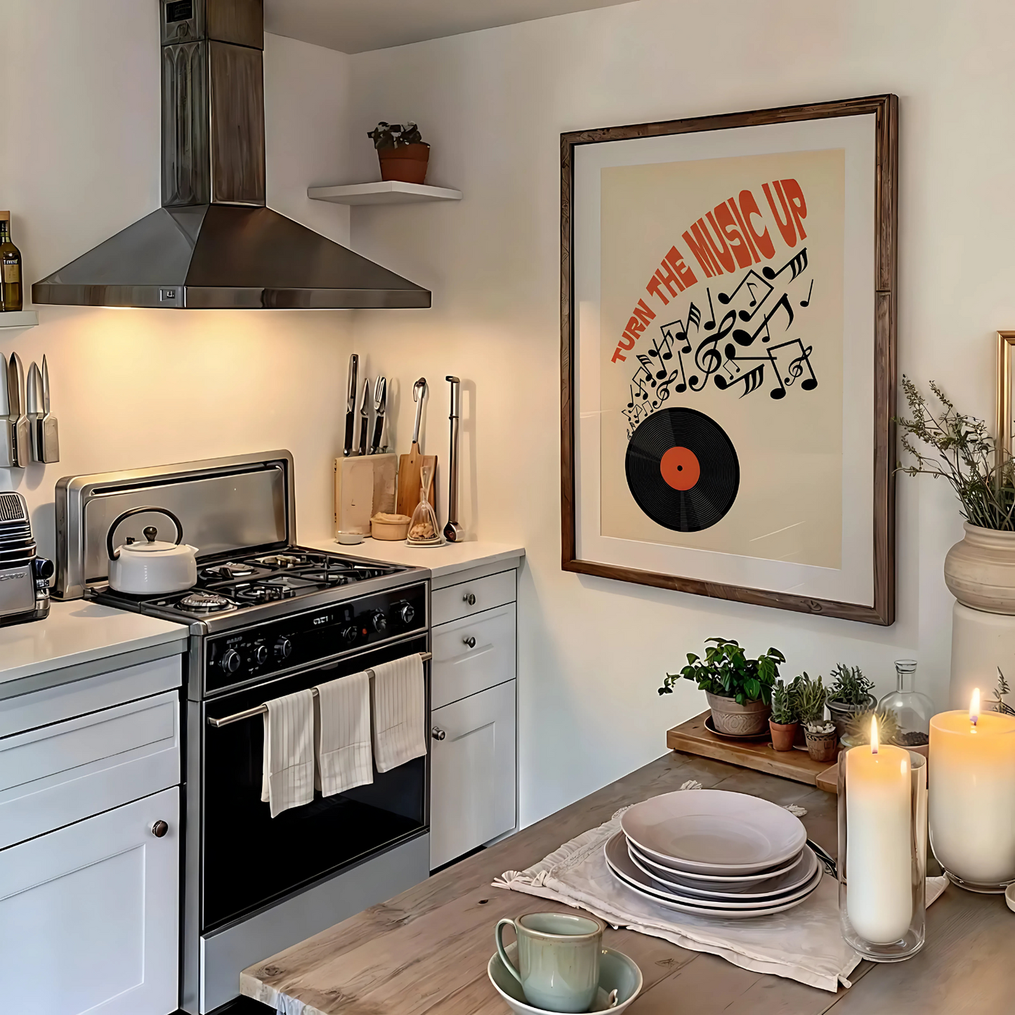 Cuadro Decorativo Musical Vinilo