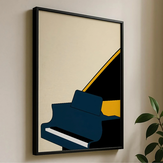 Cuadro Decorativo Musical Piano Animado