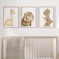 Set x3 Cuadros Infantiles, dinosaurios para guardería