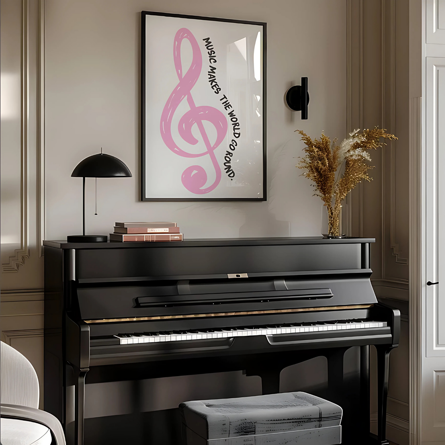 Cuadro Decorativo Musical Clave De Sol