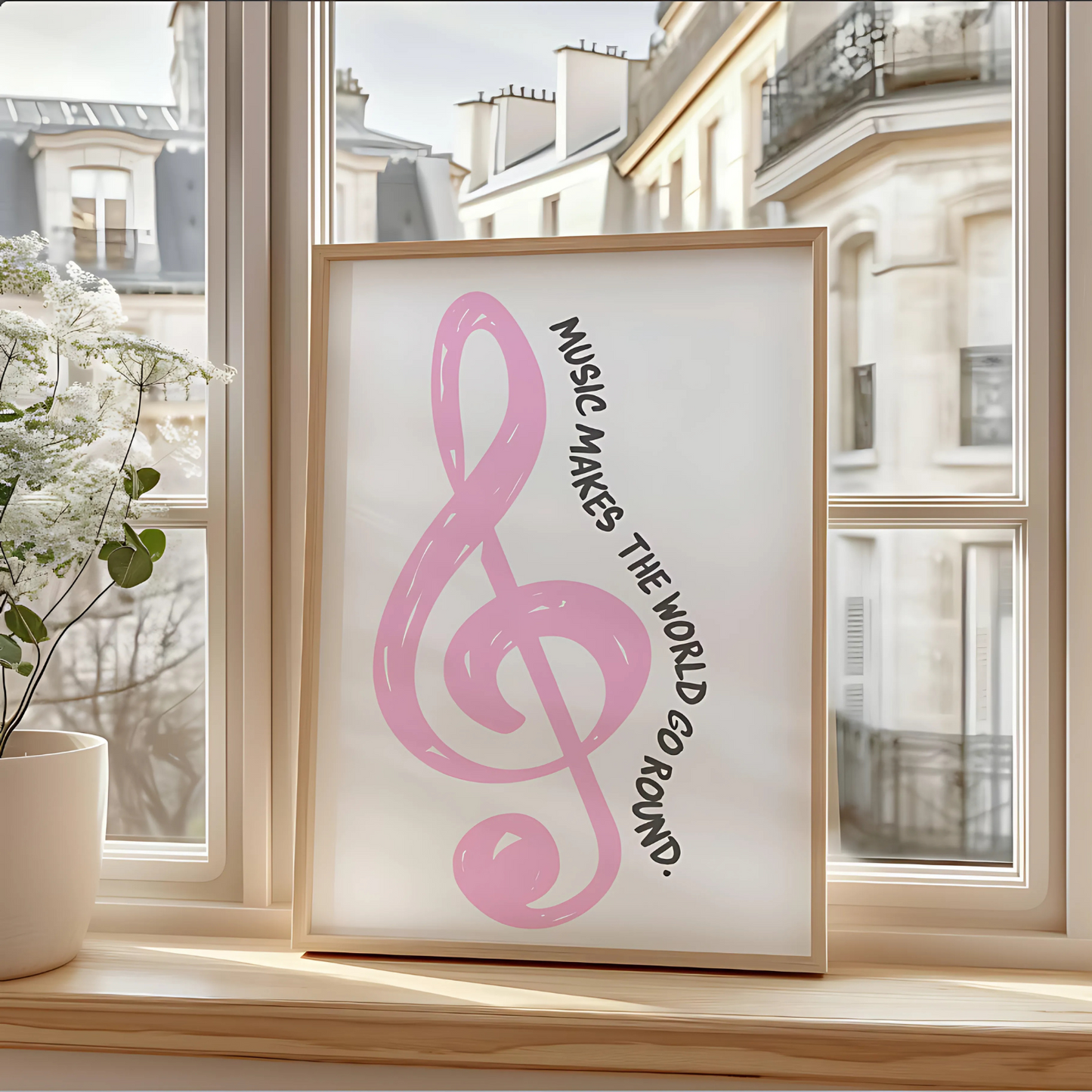 Cuadro Decorativo Musical Clave De Sol