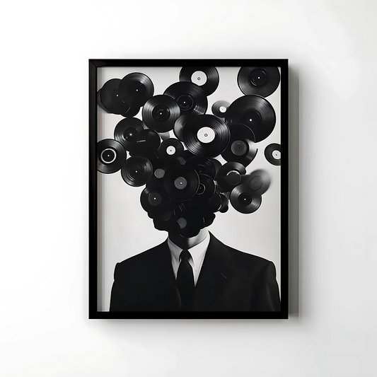 Cuadro Decorativo Discos Man