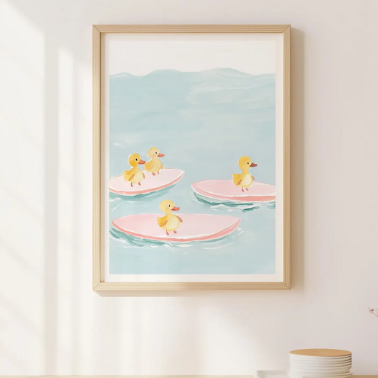 Cuadro Decorativo Infantil , Patitos bebés