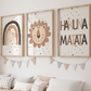 Set x3 Cuadros Selva 'Hakuna Matata'