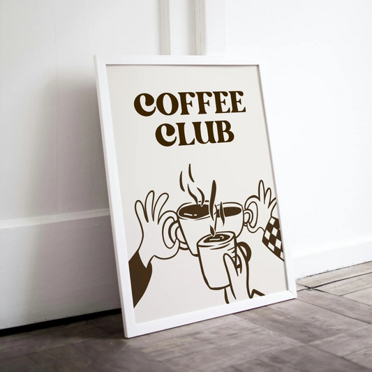 Cuadro Decorativo Retro Coffee Club II