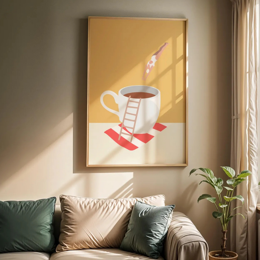 Cuadro Decorativo Café buceador