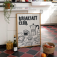 Cuadro Decorativo Club de Café Club del Desayuno