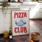 Cuadro Decorativo Arte mural Pizza dibujada a mano